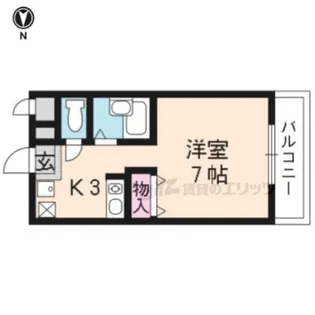 マリンハイツ【202号室】の間取り