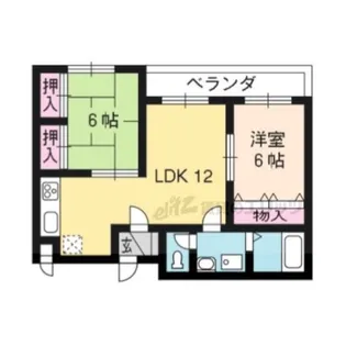 ザ・フォレスト北野【202号室】の間取り