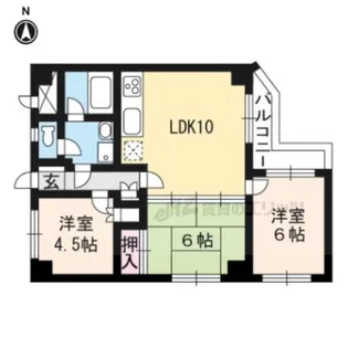 フロイデ大久保【4C号室】の間取り