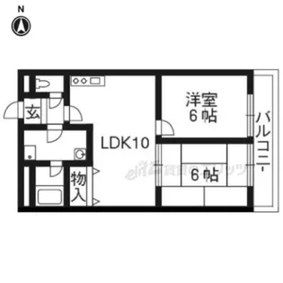 シャトーウメダ【4階】の間取り