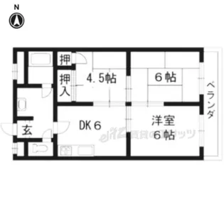 シャトーウメダ【6階】の間取り