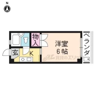 ロイヤルコーポタカノ【406号室】の間取り