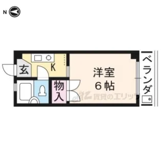 ロイヤルコーポタカノ【206号室】の間取り