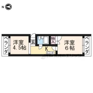 シャルマン大栄【201号室】の間取り