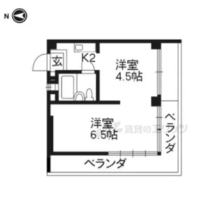 シャルマン大栄【501号室】の間取り