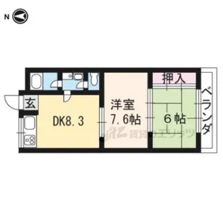 エッセンシャルハイツ【103号室】の間取り