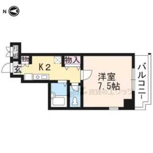 アクティ堀川【405号室】の間取り