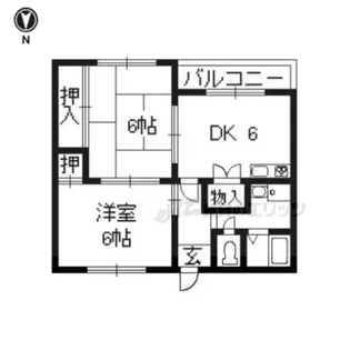 リッシェ嵐山【203号室】の間取り