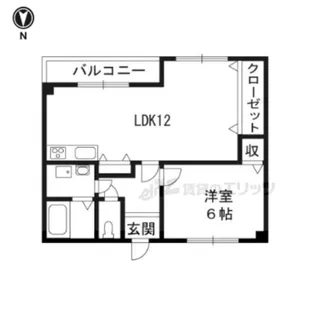 リッシェ嵐山【1階】の間取り