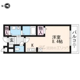コモドハイツ・クゥ【201号室】の間取り