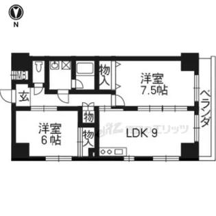 ヴィラステージ豊田【2階】の間取り