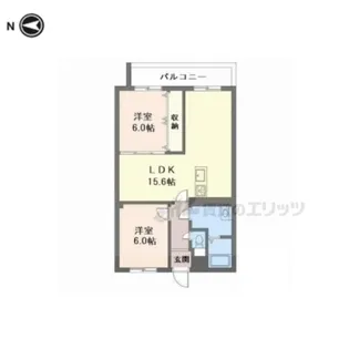ロイヤルコートワダ【307号室】の間取り