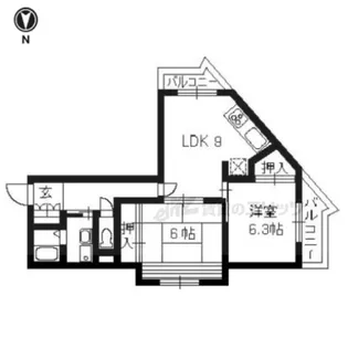 La Festa京都桂【2階】の間取り