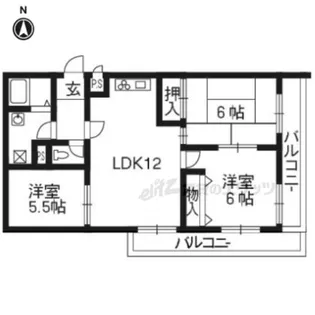 カレント桂【5階】の間取り