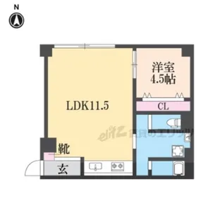 リノステイ京都沓掛【205号室】の間取り