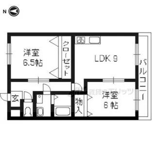 エザンス豊田【203号室】の間取り