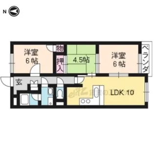 ベネート京都洛西【503号室】の間取り
