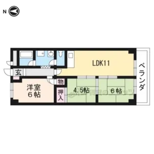 第3洛西ハイツ【2階】の間取り