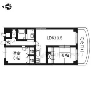 ベネッセ桂川【501号室】の間取り