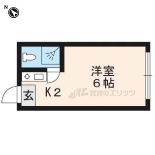 粟津ハイツ【316号室】の間取り