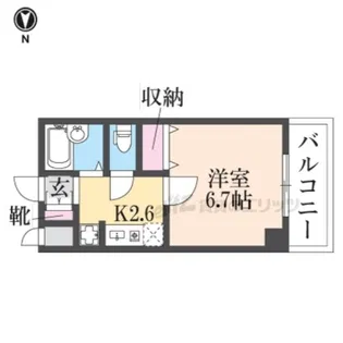 Serina浜大津【301号室】の間取り
