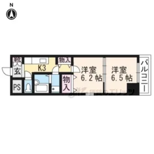 Liesse浜大津【403号室】の間取り