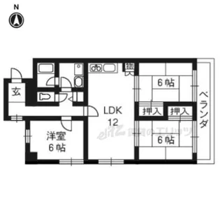 メゾンミソノ【503号室】の間取り
