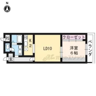 第1パールハイツ上杉【4階】の間取り