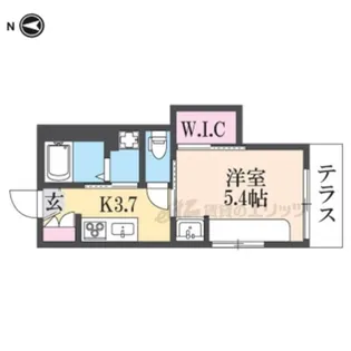 ライトハウス ウエスト【101号室】の間取り