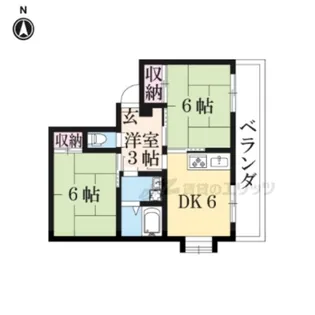 メゾンヴァンヴェール【403号室】の間取り