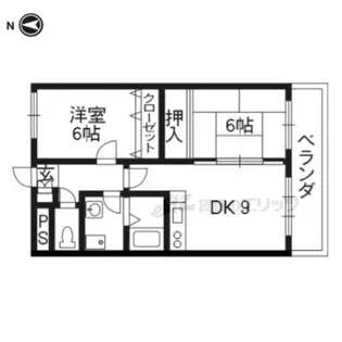 緑の森【306号室】の間取り