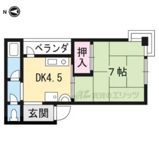中央ハイツナカハラ【501号室】の間取り