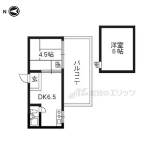サンハイツ嵯峨野【503号室】の間取り