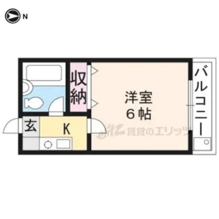 シティーコーポ円町【202号室】の間取り