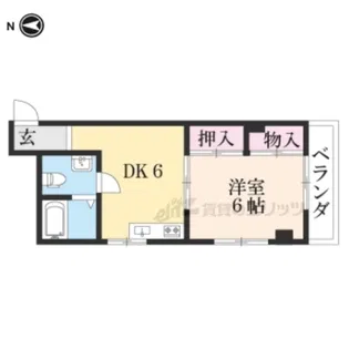 コーポアネモス【203号室】の間取り