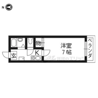 エトワール深草【103号室】の間取り