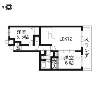 スカイビュー東土川【7階】の間取り