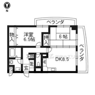 リーブルショーザン【2階】の間取り