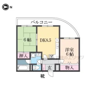 リーブルショーザン【302号室】の間取り