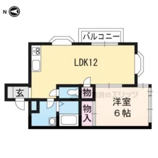 エスペランザ西京極【301号室】の間取り