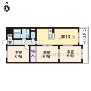 アフリー太田【501号室】の間取り