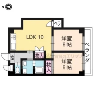 ハミング西浦【5階】の間取り