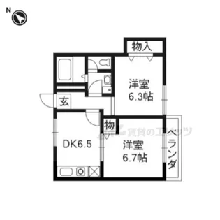 ANEOS【101号室】の間取り