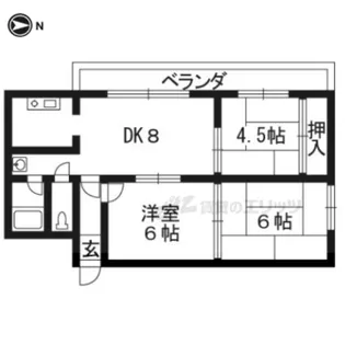 第21長栄コーポ小山【3階】の間取り