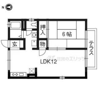 セジュール伊勢田【2階】の間取り