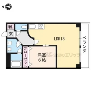 第2長栄マンション【505号室】の間取り