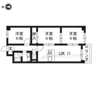エルフィン井上【1階】の間取り
