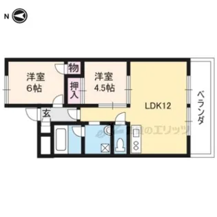 シャルム桂【3C号室】の間取り
