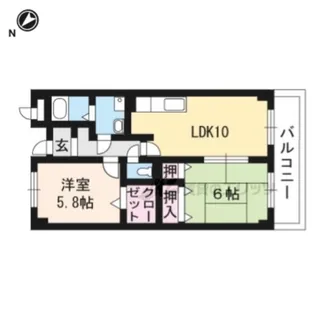 エルグランデ奥村【2階】の間取り
