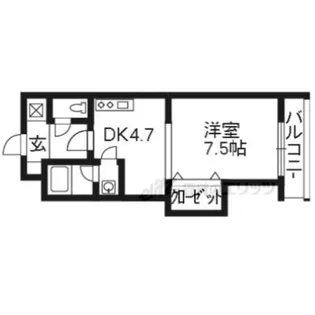 クオレッツァ山科【1階】の間取り